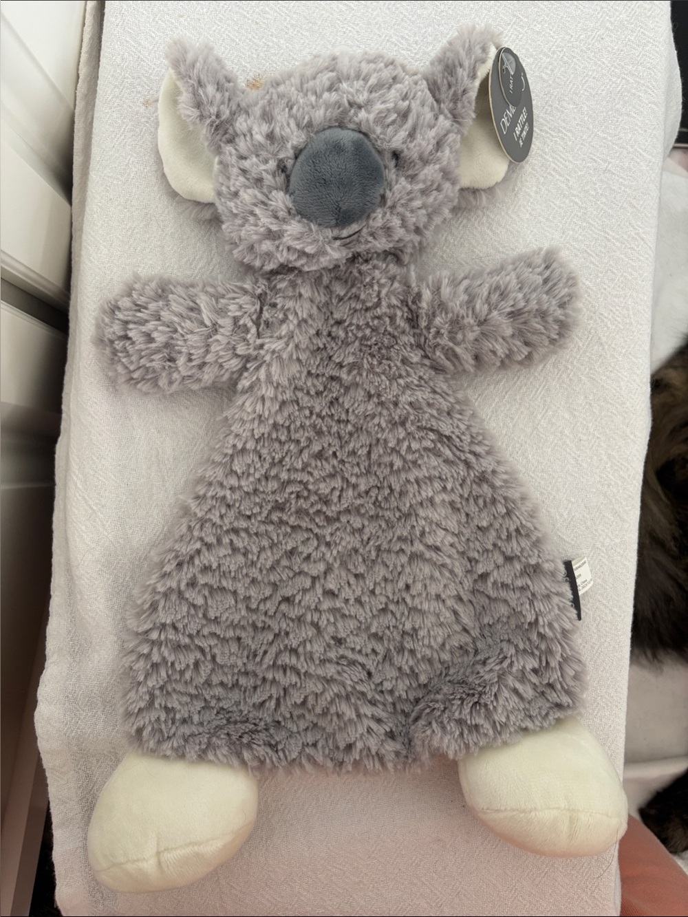 Demdaco Gray and Cream Koala Plush Lovey